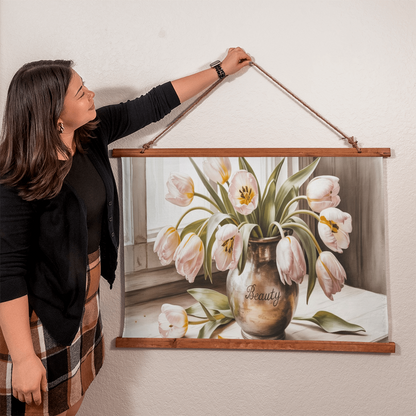 Antique tulips poster