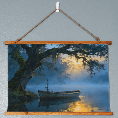 Coastal landscape at sunset