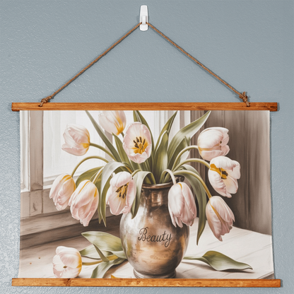 Antique tulips poster