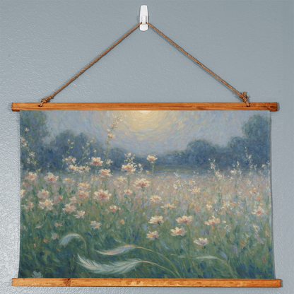 Sunset and wildflowers Monet style