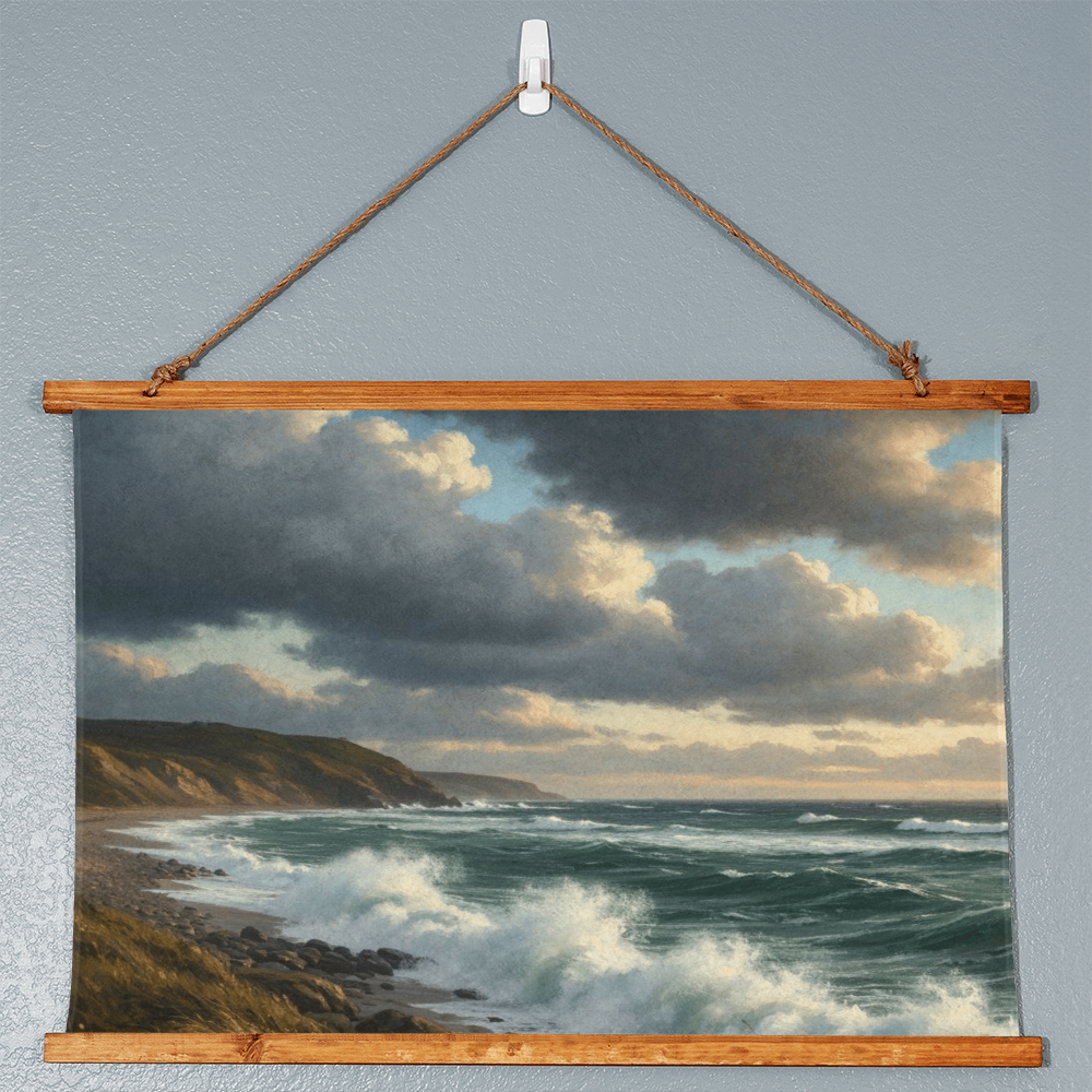 beautiful coastal art poster