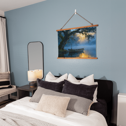 Coastal landscape at sunset