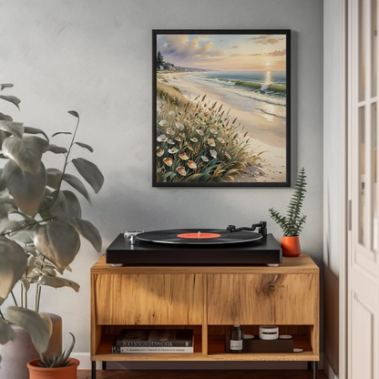 Téléchargement numérique : affiches mates « Sérénité côtière », décoration de plage, impression d'art nature, art mural, cadeau pour les amoureux de l'océan